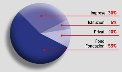 Grafico raccolta fondi